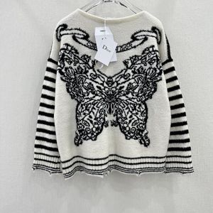 Dior one-shoulder striped long-sleeved top